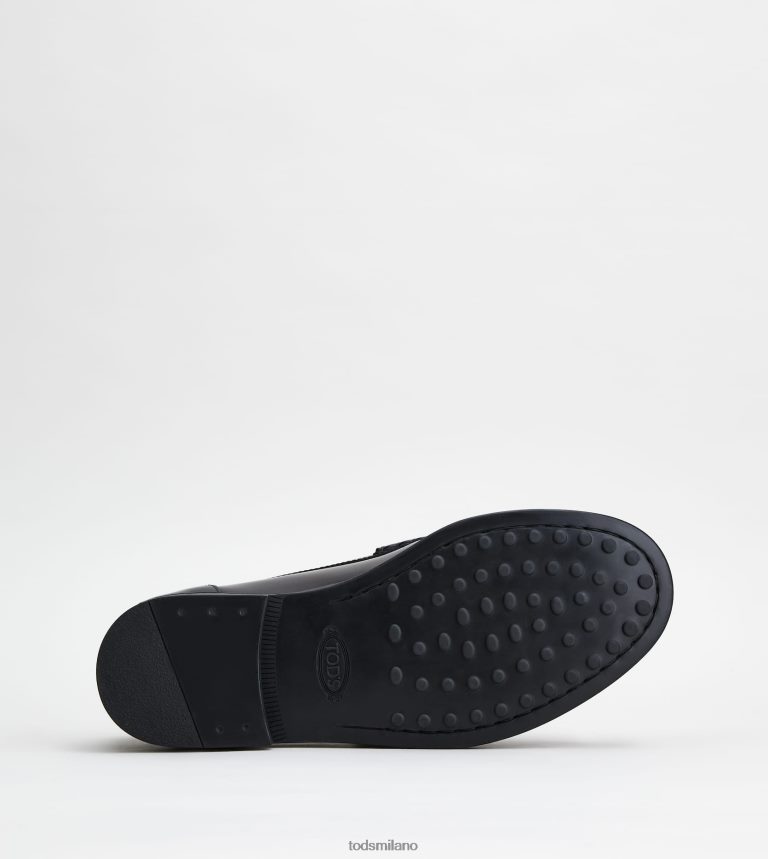 uomininero Tod's mocassini in pelle P66X8B702