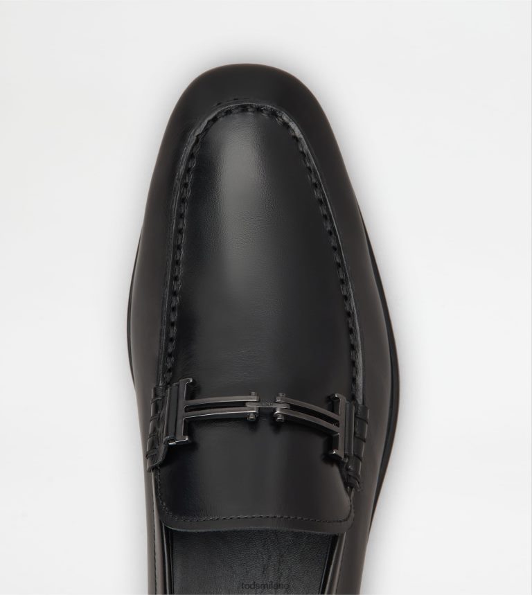 uomininero Tod's mocassini in pelle P66X8B707