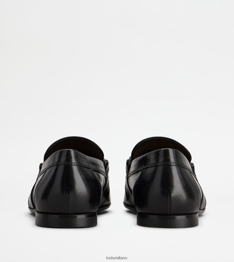 uomininero Tod's mocassino in pelle con nappine P66X8B685
