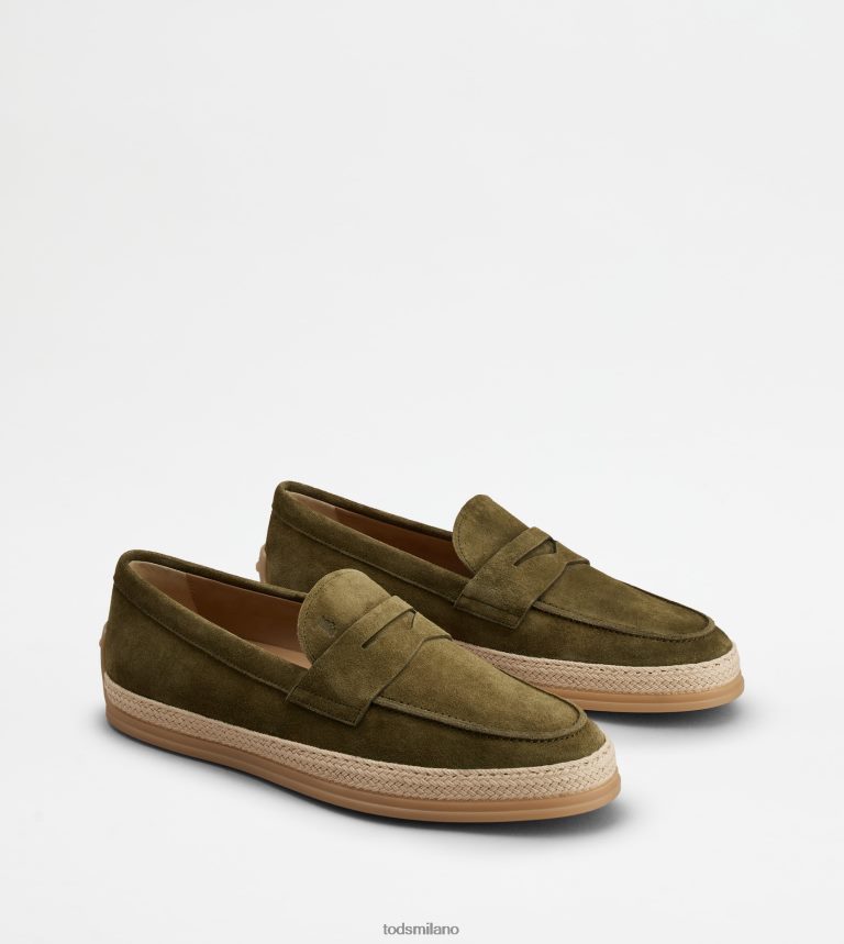 uominiverde Tod's mocassini in pelle scamosciata P66X8B646