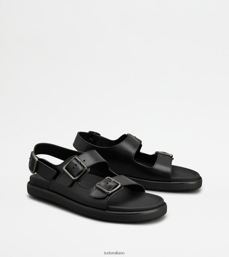 uomininero Tod's sandali in pelle P66X8B917