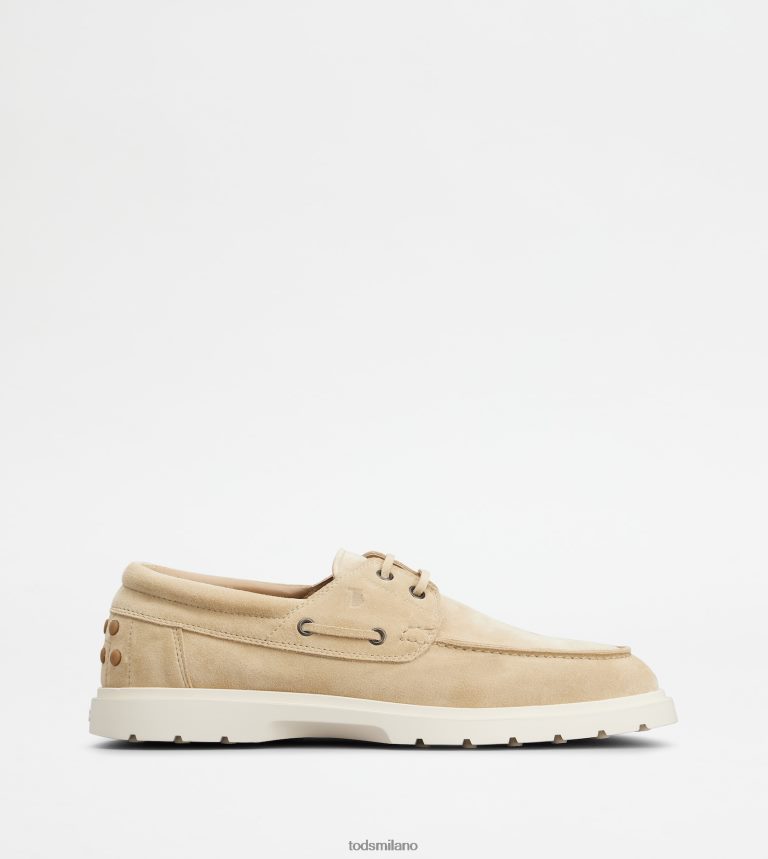 uominibeige Tod's scarpe da barca in pelle scamosciata P66X8B816