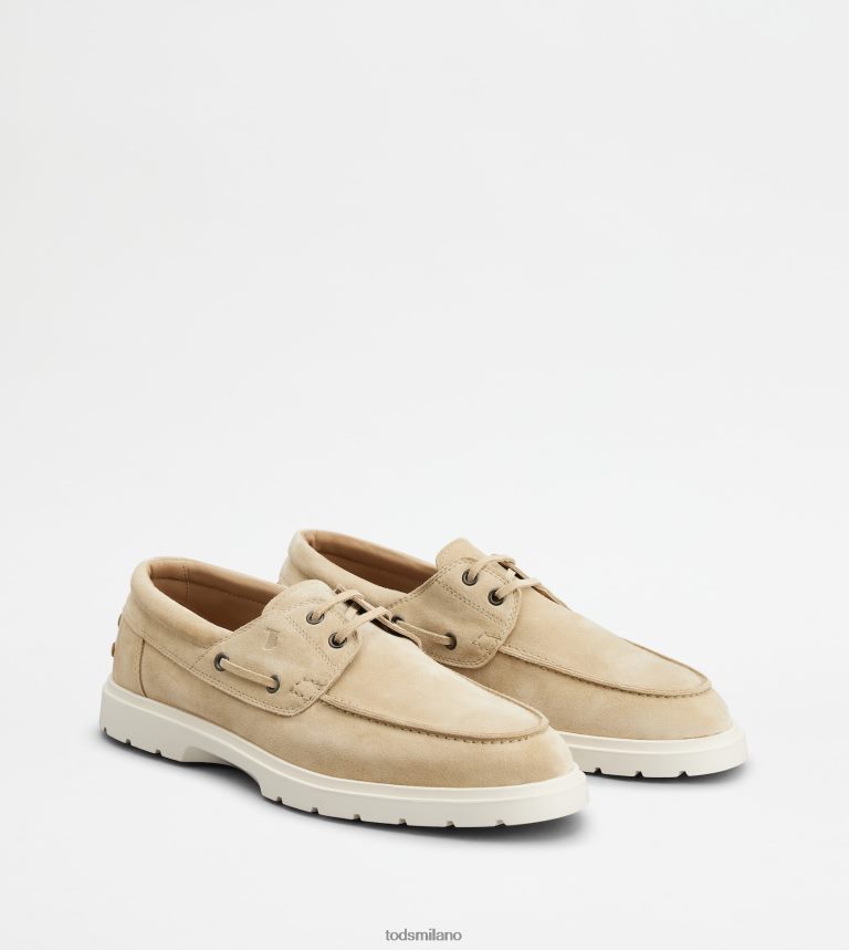uominibeige Tod's scarpe da barca in pelle scamosciata P66X8B816