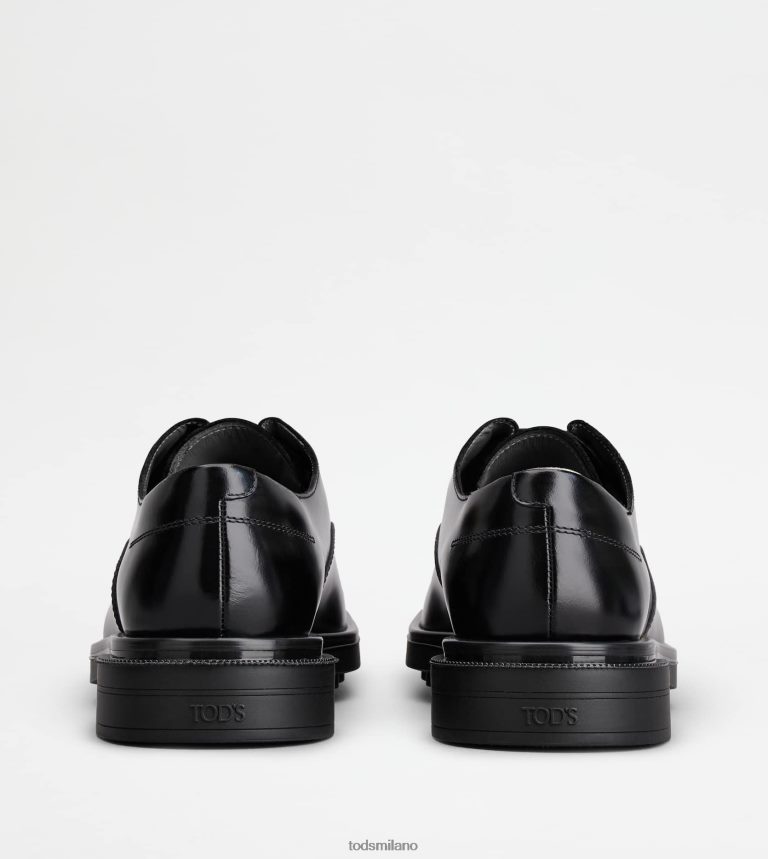 uomininero Tod's stringate in pelle P66X8B818