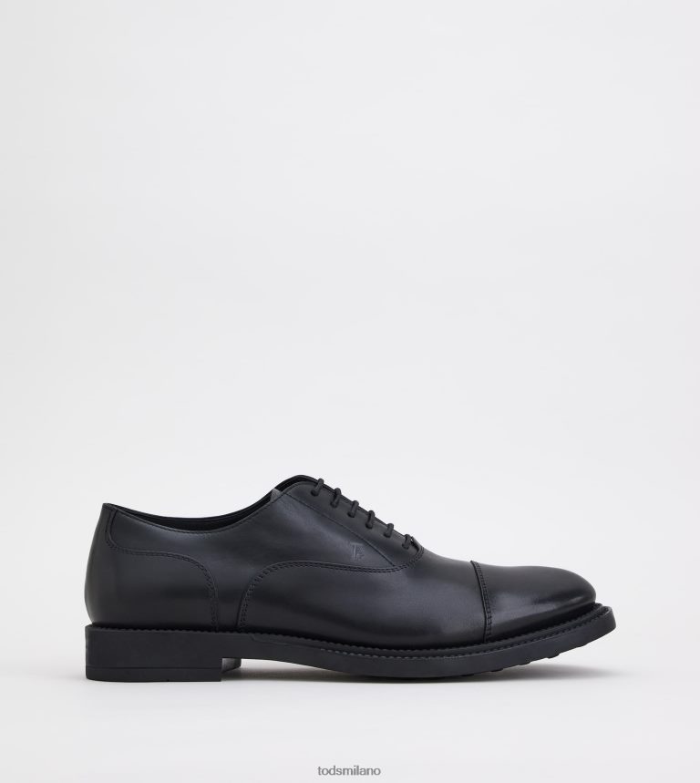 uomininero Tod's stringate in pelle P66X8B822