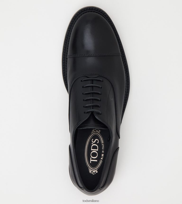 uomininero Tod's stringate in pelle P66X8B822