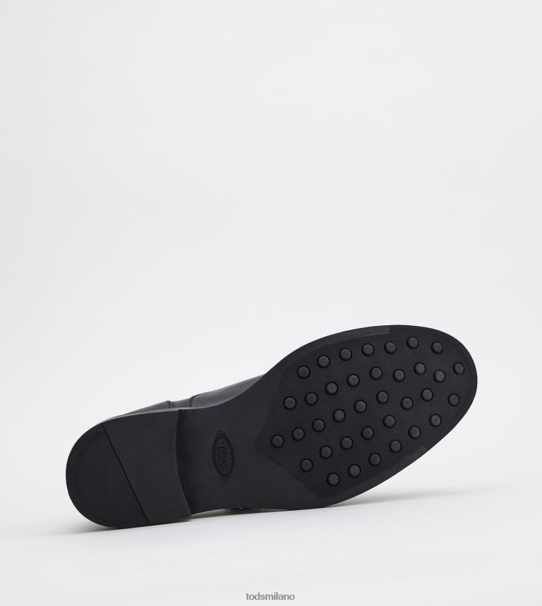 uomininero Tod's stringate in pelle P66X8B822