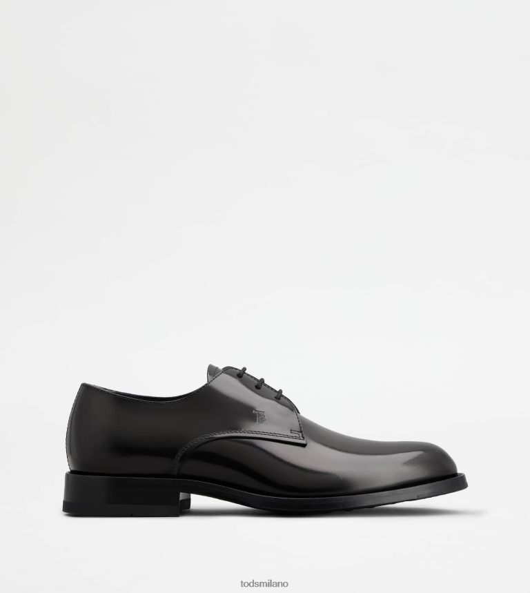 uomininero Tod's stringate in pelle P66X8B823