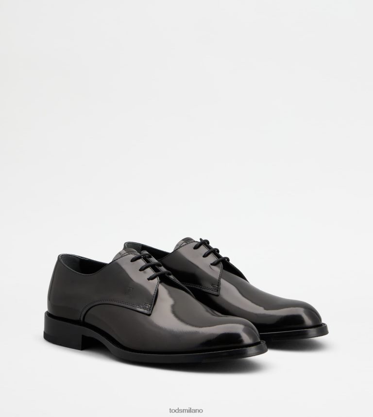 uomininero Tod's stringate in pelle P66X8B823