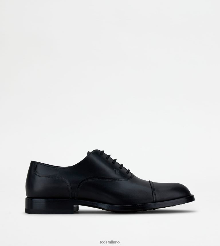 uomininero Tod's stringate in pelle P66X8B827