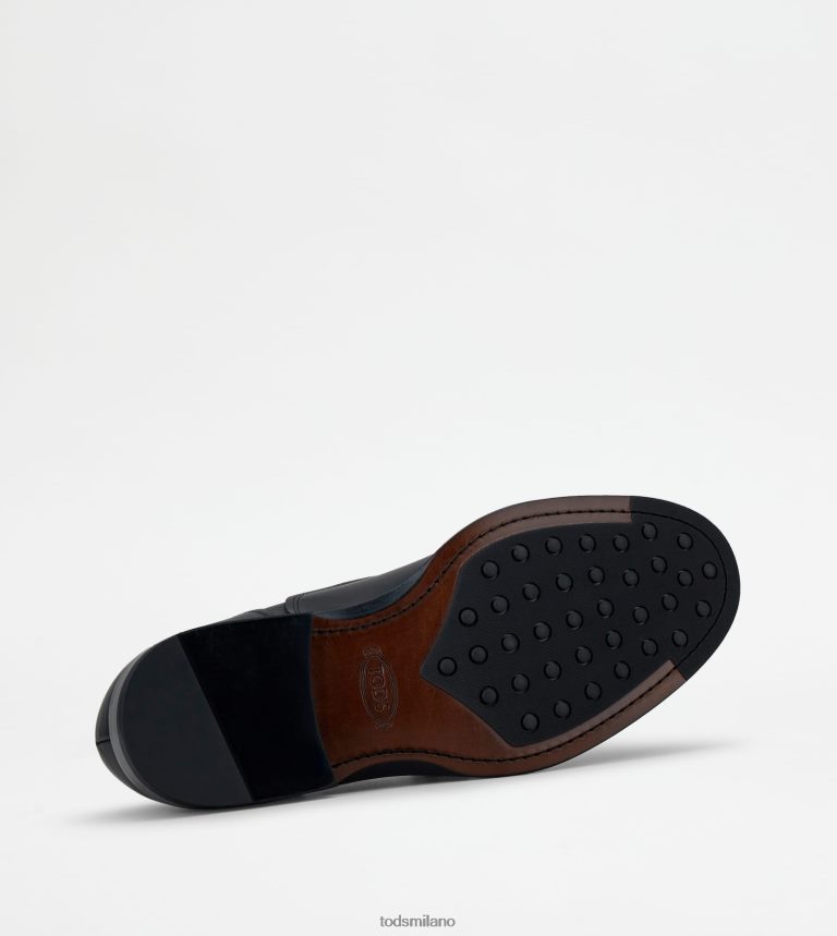 uomininero Tod's stringate in pelle P66X8B827