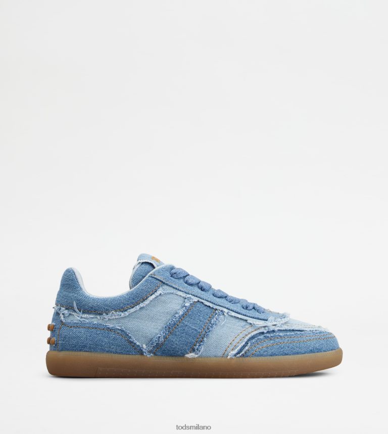 uominiazzurro/blu Tod's sneakers con linguetta in denim P66X8B844