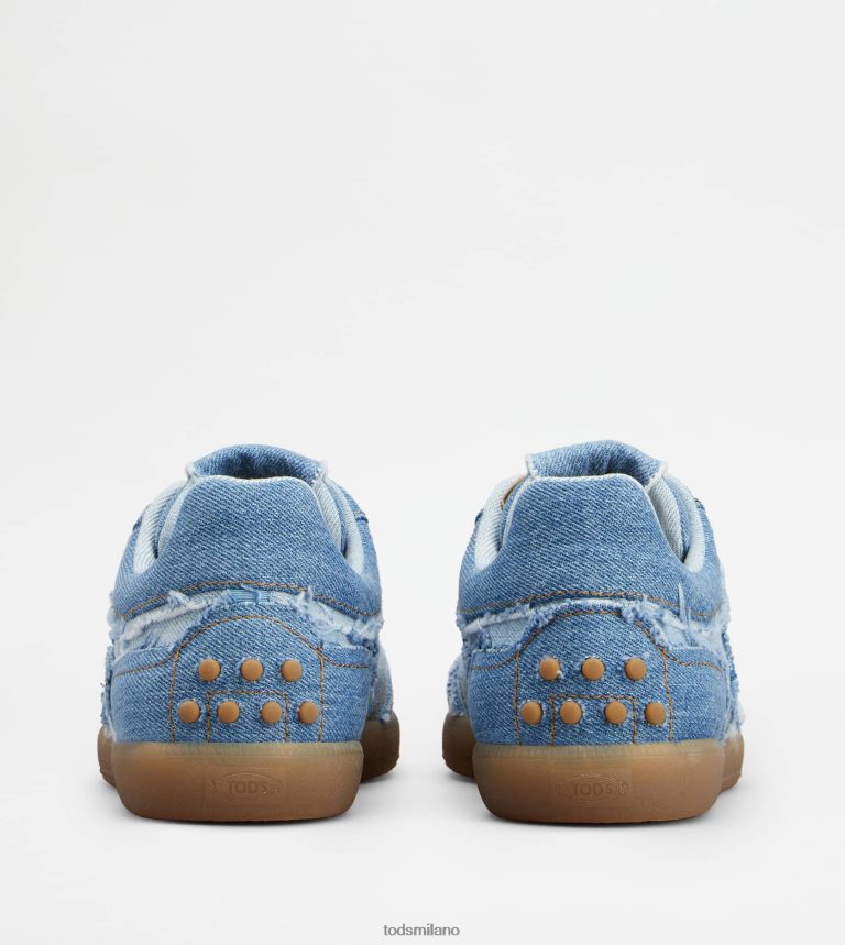 uominiazzurro/blu Tod's sneakers con linguetta in denim P66X8B844