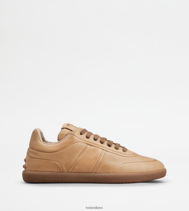 uominibeige Tod's sneakers con linguetta in pelle P66X8B833