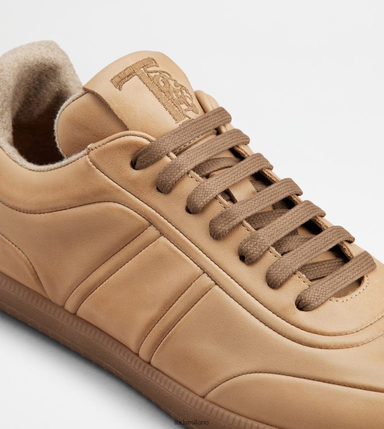 uominibeige Tod's sneakers con linguetta in pelle P66X8B833