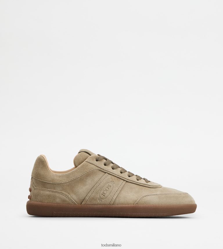uominibeige Tod's sneakers con linguetta in pelle scamosciata P66X8B837