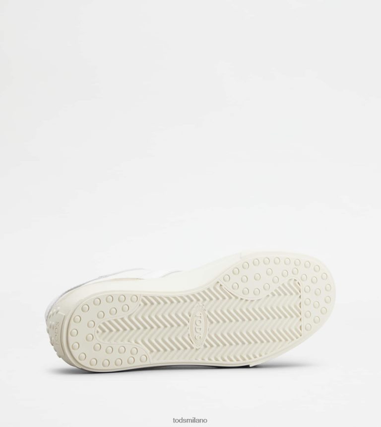 uominibeige/bianco Tod's sneakers in pelle e tessuto P66X8B1136