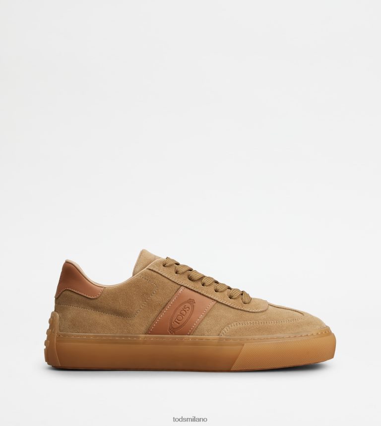 uominibeige/marrone Tod's scarpe da ginnastica in pelle scamosciata P66X8B857