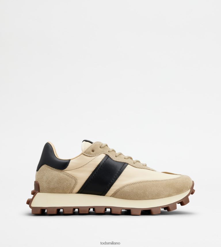 uominibeige/nero Tod's sneakers 1t in camoscio e tessuto P66X8B870