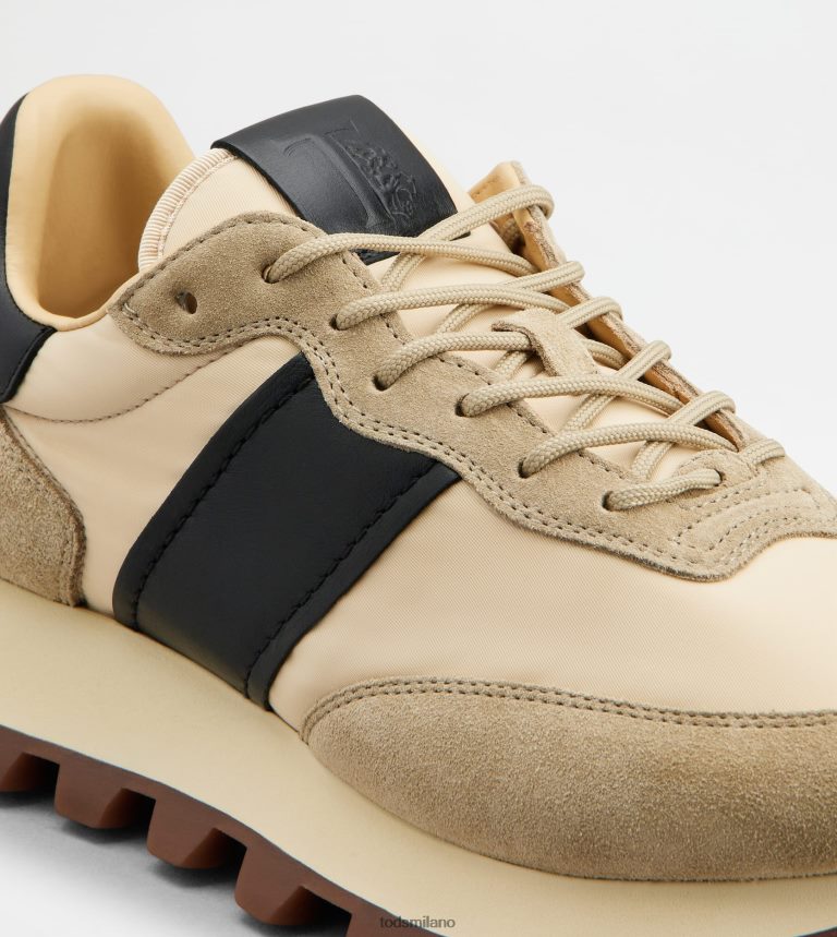 uominibeige/nero Tod's sneakers 1t in camoscio e tessuto P66X8B870