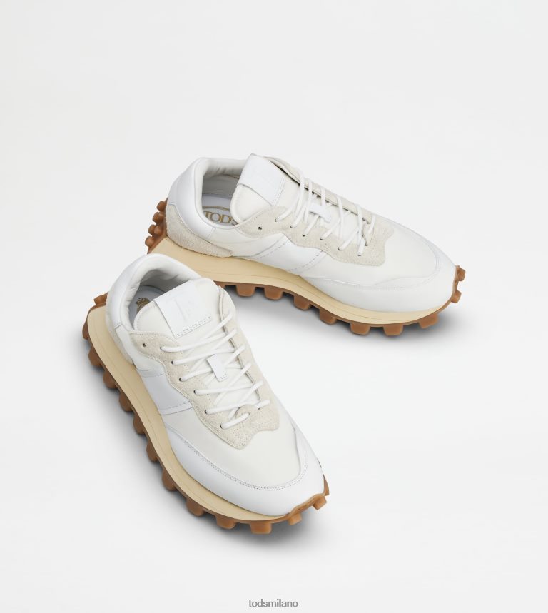 uominibianco Tod's sneakers 1t in pelle e tessuto P66X8B863