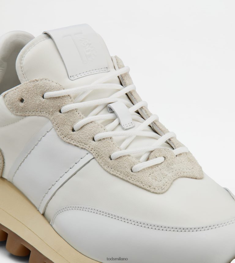 uominibianco Tod's sneakers 1t in pelle e tessuto P66X8B863