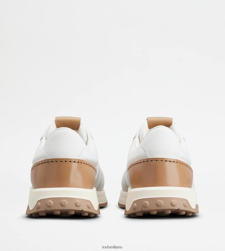 uominibianco Tod's sneakers in pelle e tessuto tecnico P66X8B875