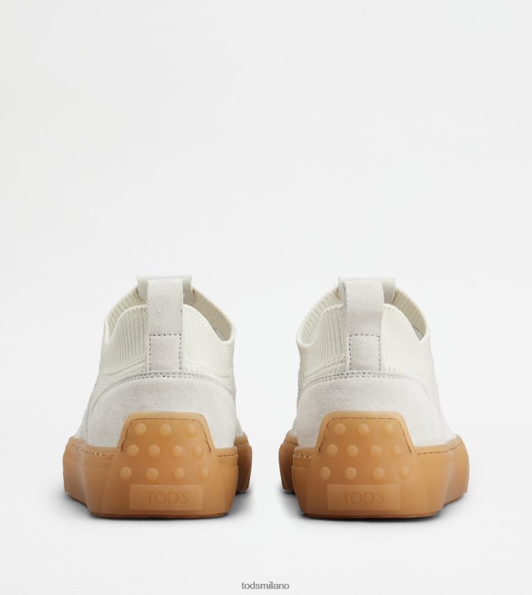 uominibianco Tod's sneakers in tessuto e pelle scamosciata P66X8B855