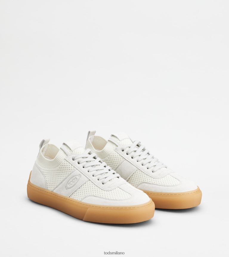 uominibianco Tod's sneakers in tessuto e pelle scamosciata P66X8B855