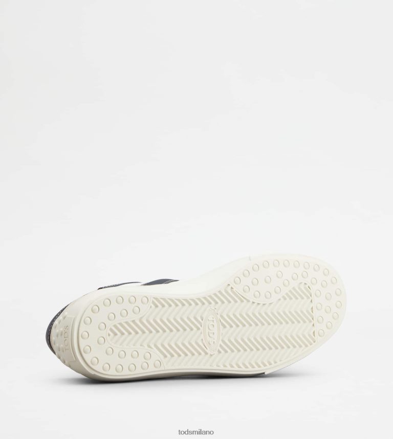uominibianco/bianco sporco/blu Tod's sneakers in pelle e tessuto P66X8B1137