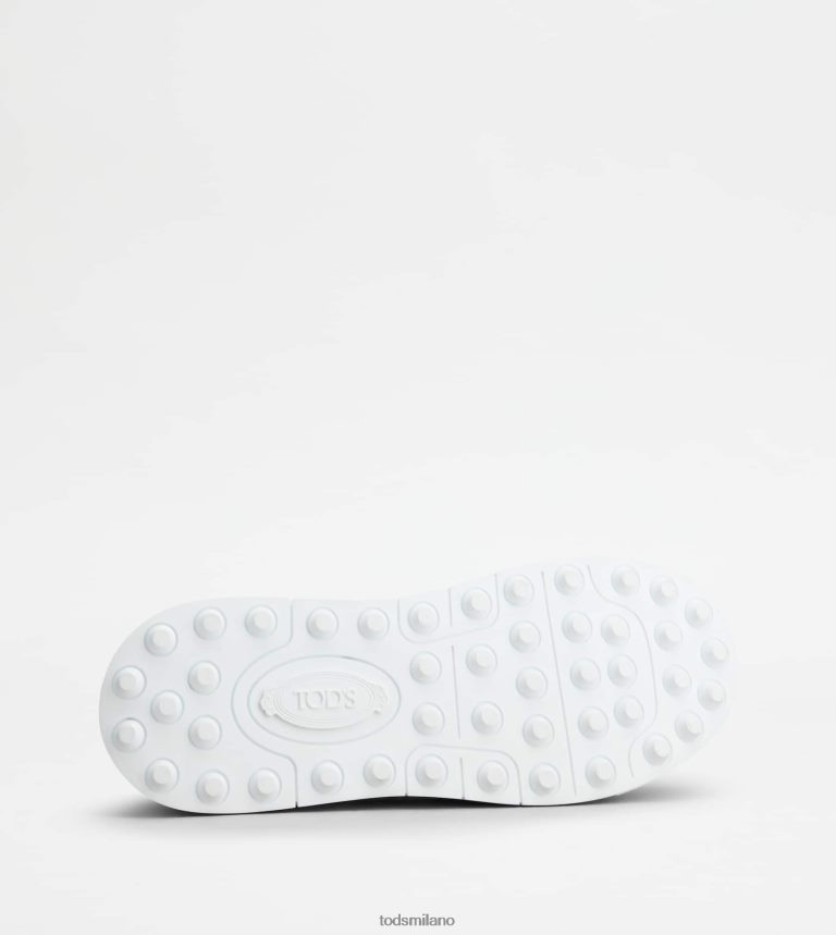 uominibianco/marrone Tod's sneakers in camoscio e pelle liscia P66X8B881