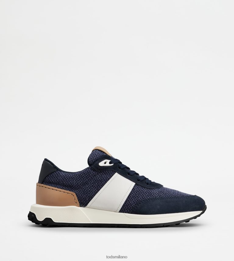uominiblu Tod's sneakers in pelle e tessuto tecnico P66X8B879