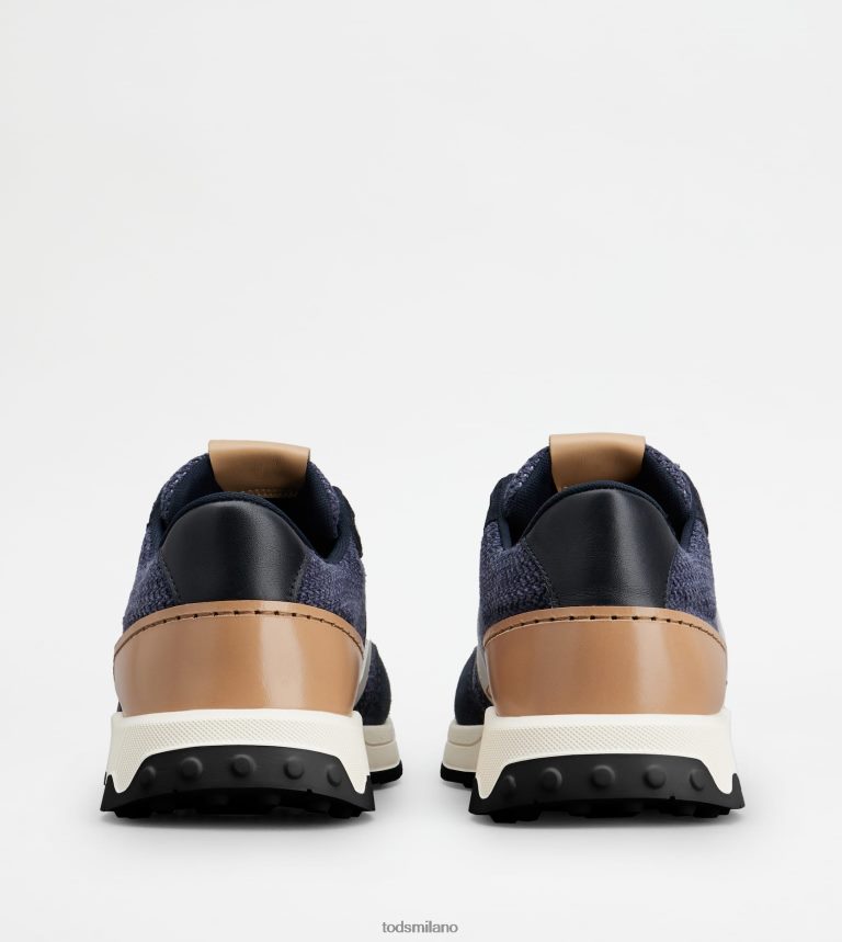 uominiblu Tod's sneakers in pelle e tessuto tecnico P66X8B879