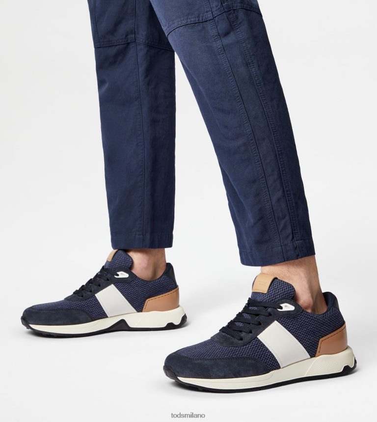 uominiblu Tod's sneakers in pelle e tessuto tecnico P66X8B879
