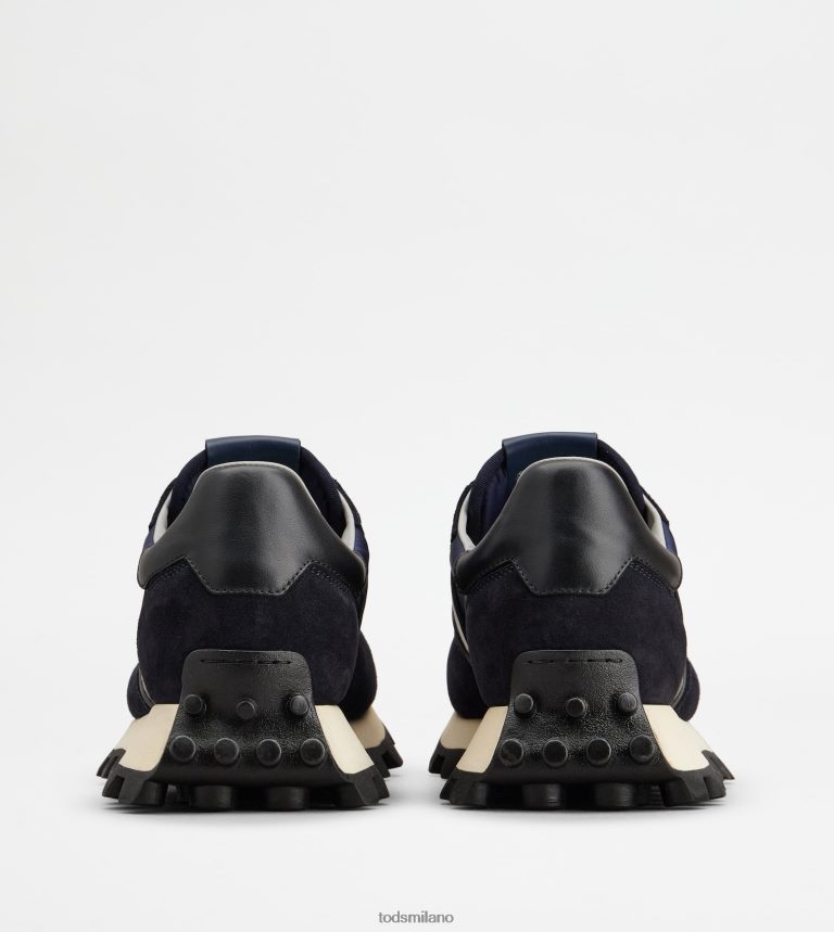 uominiblu nero Tod's sneakers 1t in camoscio e tessuto P66X8B874