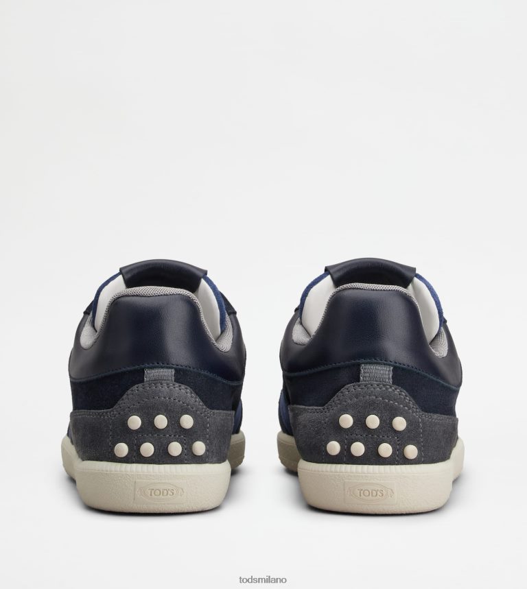 uominiblu nero Tod's sneakers con linguetta in pelle scamosciata P66X8B889