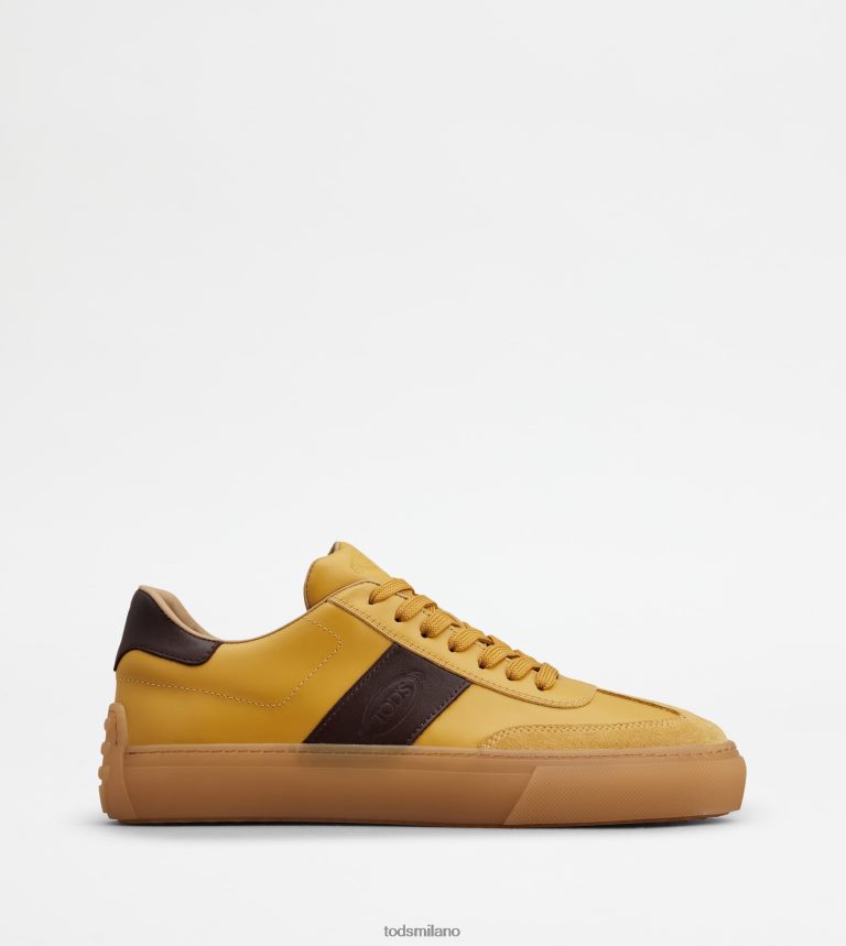 uominigiallo/marrone Tod's scarpe da ginnastica in pelle P66X8B853