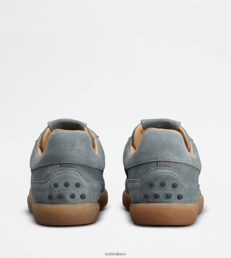 uominigrigio Tod's sneakers con linguetta in pelle scamosciata P66X8B893