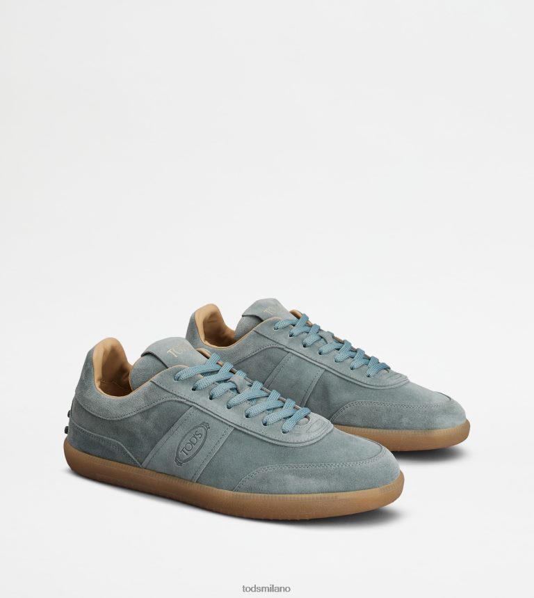 uominigrigio Tod's sneakers con linguetta in pelle scamosciata P66X8B893