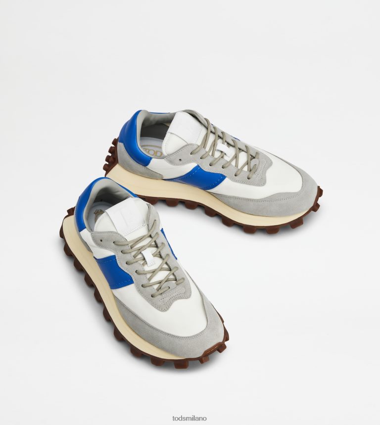 uominigrigio/bianco/blu Tod's sneakers 1t in camoscio e tessuto P66X8B864