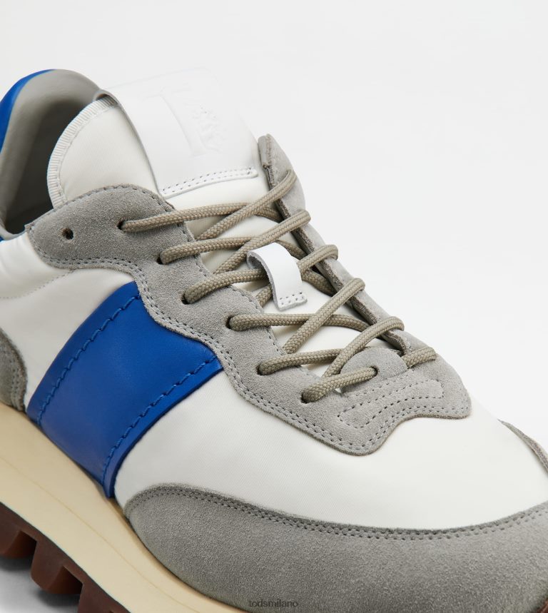 uominigrigio/bianco/blu Tod's sneakers 1t in camoscio e tessuto P66X8B864