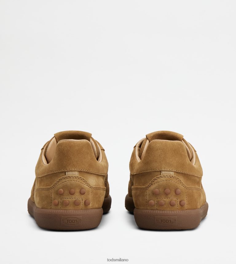 uominimarrone Tod's sneakers con linguetta in pelle scamosciata P66X8B835