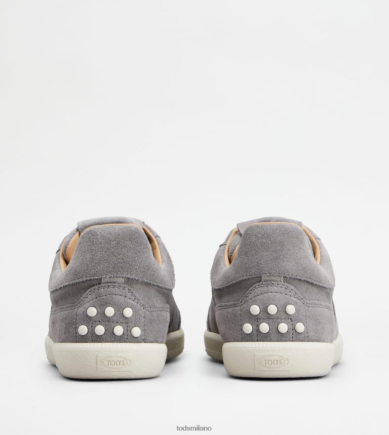uominimarrone Tod's sneakers con linguetta in pelle scamosciata P66X8B894