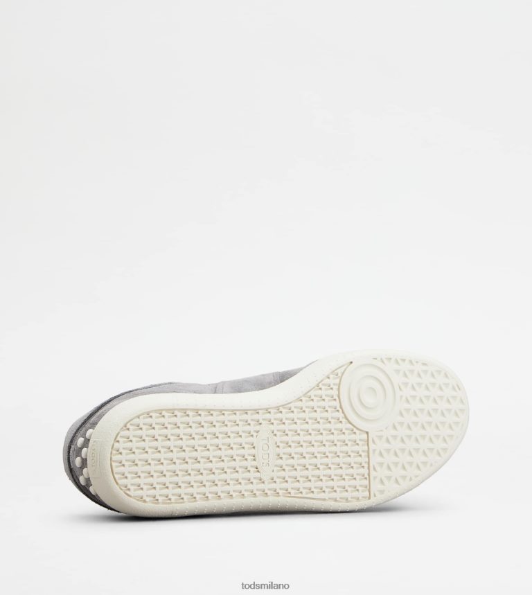 uominimarrone Tod's sneakers con linguetta in pelle scamosciata P66X8B894