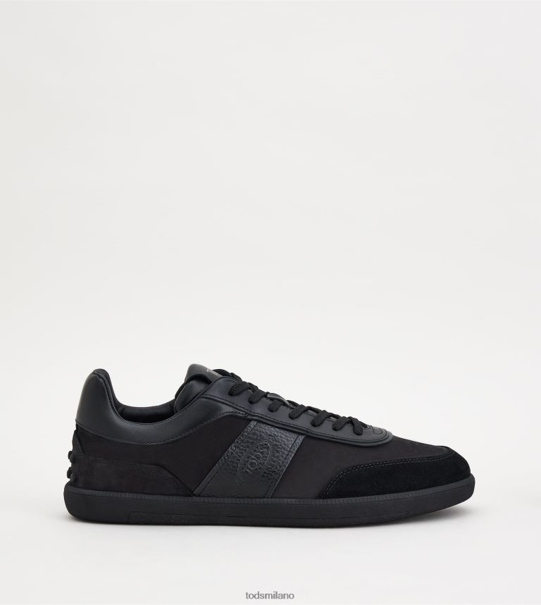 uomininero Tod's sneakers con linguetta in pelle scamosciata P66X8B839