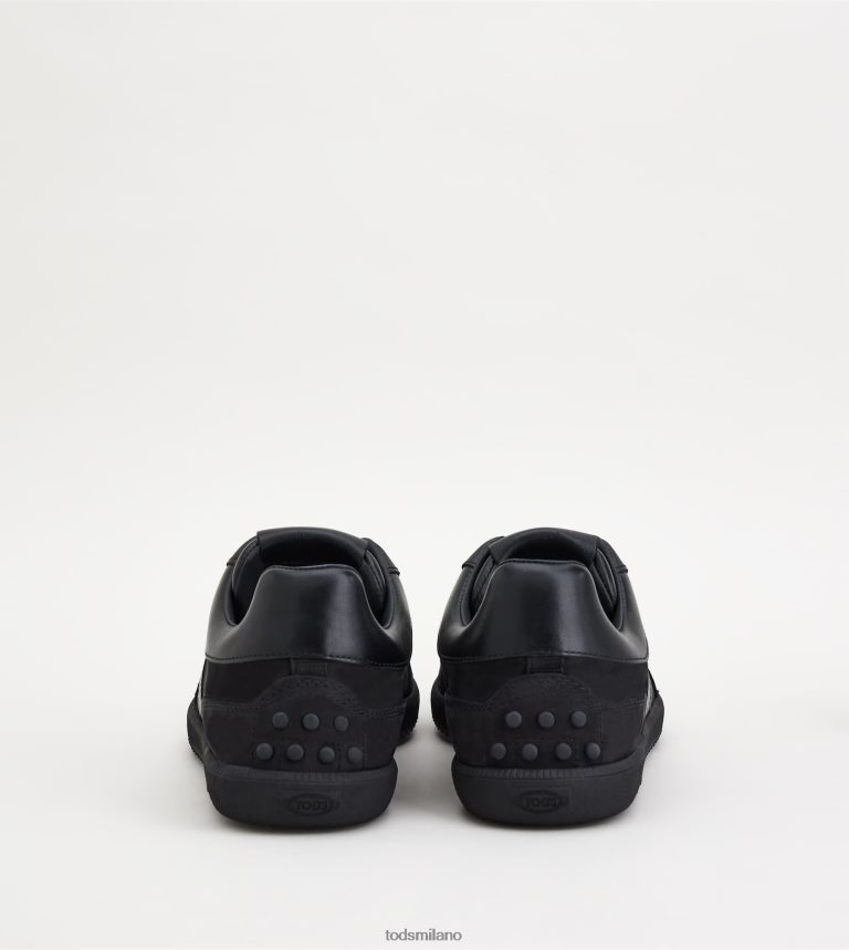 uomininero Tod's sneakers con linguetta in pelle scamosciata P66X8B839