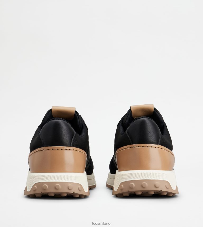 uomininero Tod's sneakers in pelle e tessuto tecnico P66X8B878