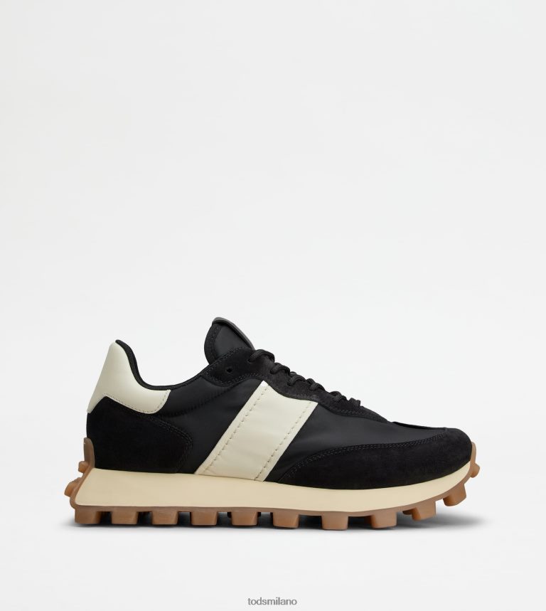 uomininero/bianco sporco Tod's sneakers 1t in camoscio e tessuto P66X8B866