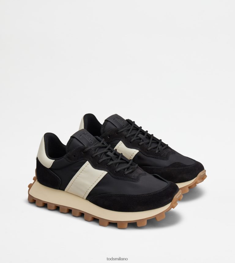 uomininero/bianco sporco Tod's sneakers 1t in camoscio e tessuto P66X8B866