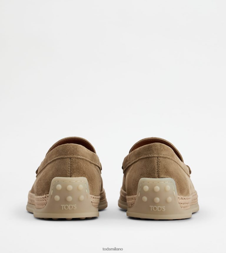 uominibeige Tod's mocassino pantofola in pelle scamosciata P66X8B908